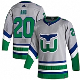 Hurricanes 20 Sebastian Aho Gray 2020-21 Reverse Retro Adidas Jersey Dzhi,baseball caps,new era cap wholesale,wholesale hats